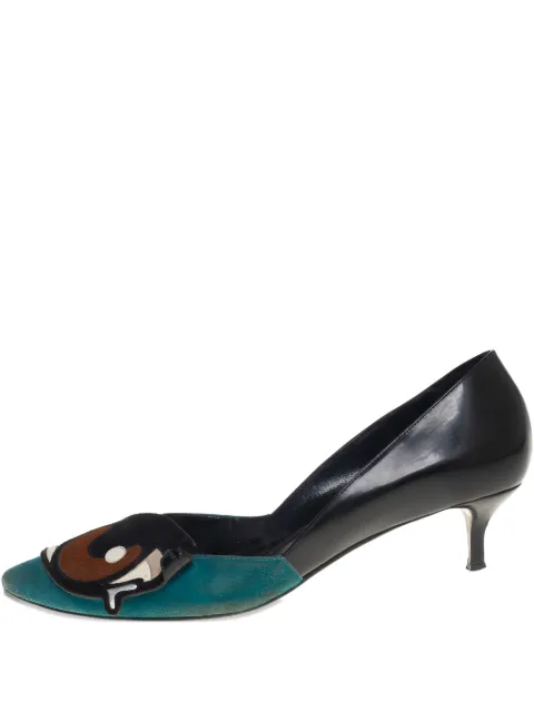 Pierre Hardy 2023 eye-motif leather pumps