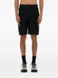 and Wander belted mesh-panel shorts - Black