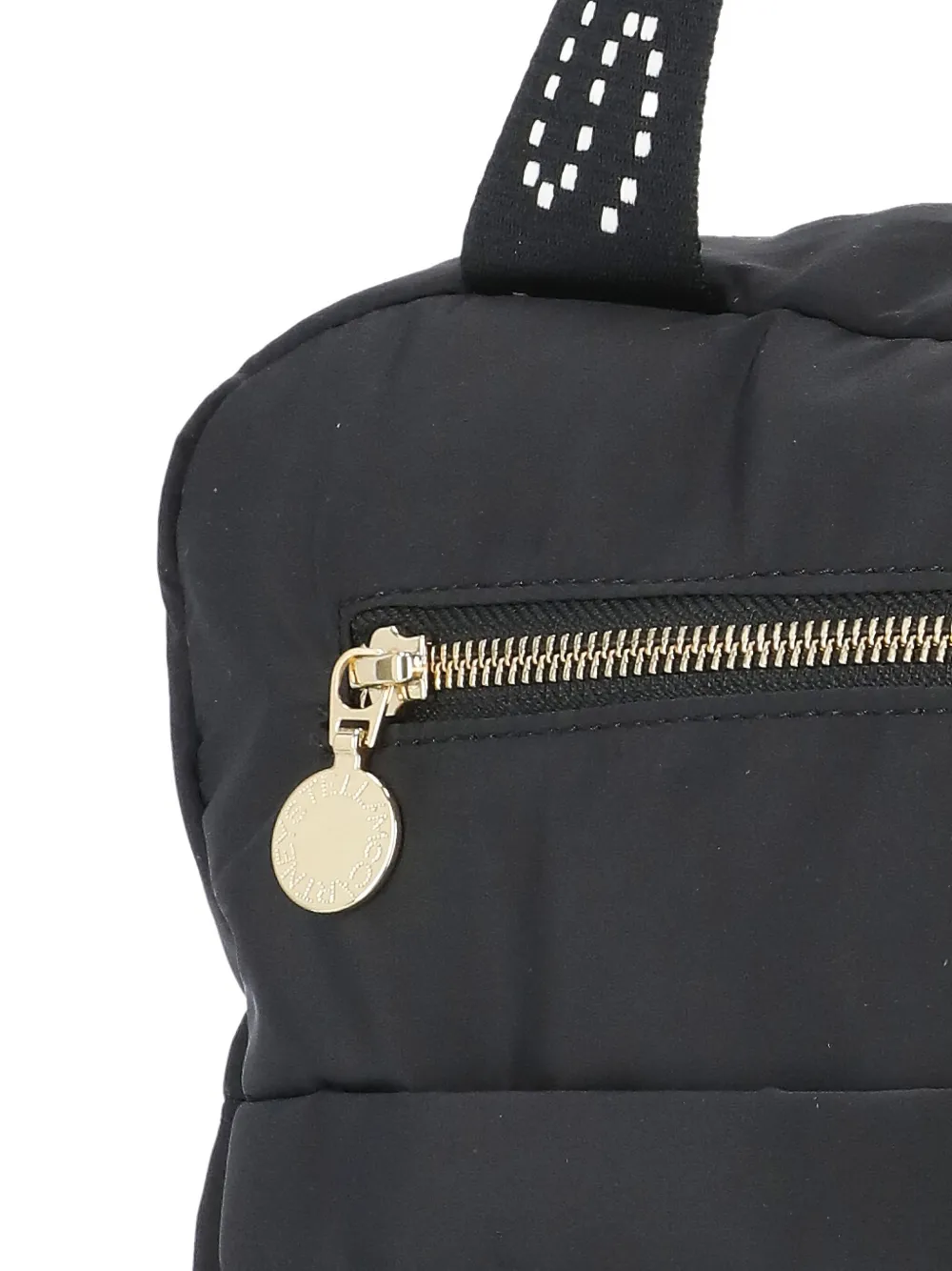Stella McCartney Kids Gewatteerde luiertas met logoband Zwart