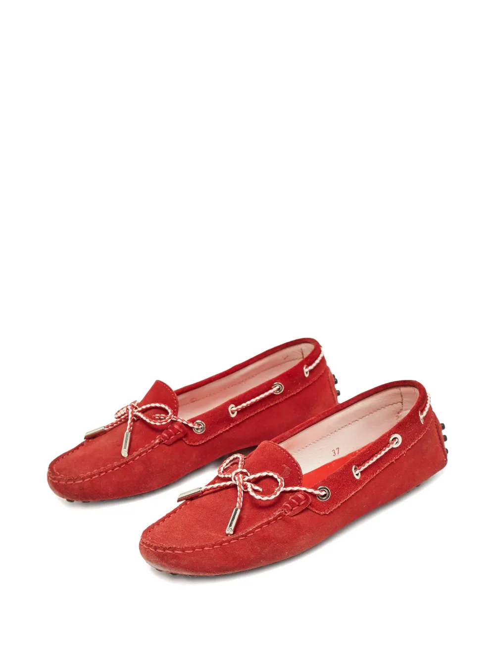Tod's Vintage Pre-owned suède loafers - Rood