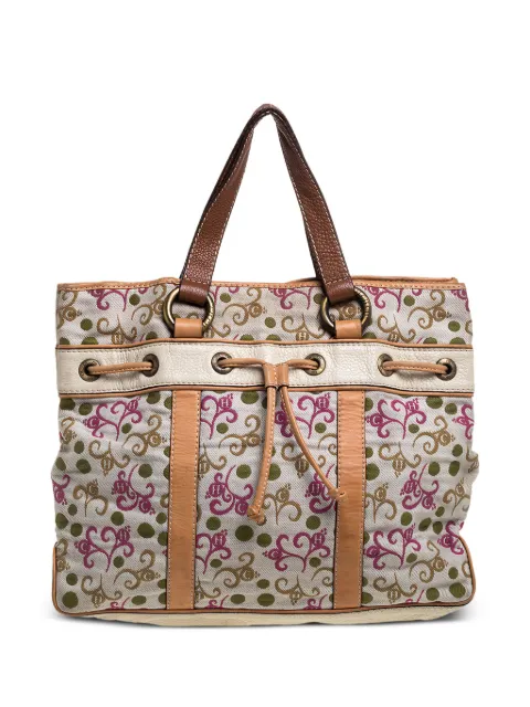 Carolina Herrera Vintage pre-owned embroidered tote bag