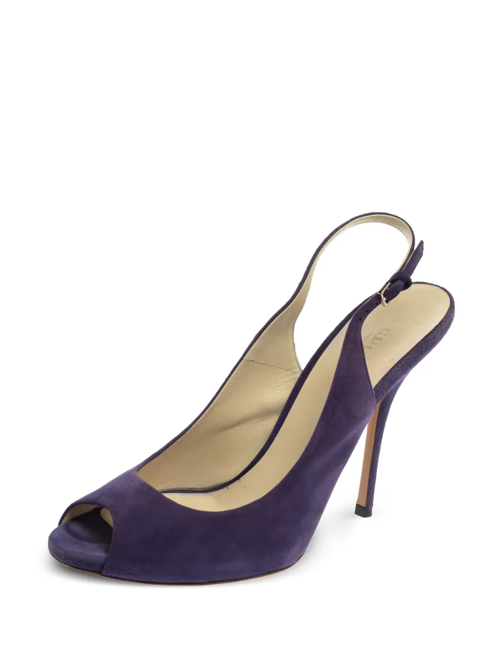 Gucci Pre-Owned Slingback pumps met open neus - Paars