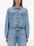 Alysi puffed-sleeve denim jacket - Blue