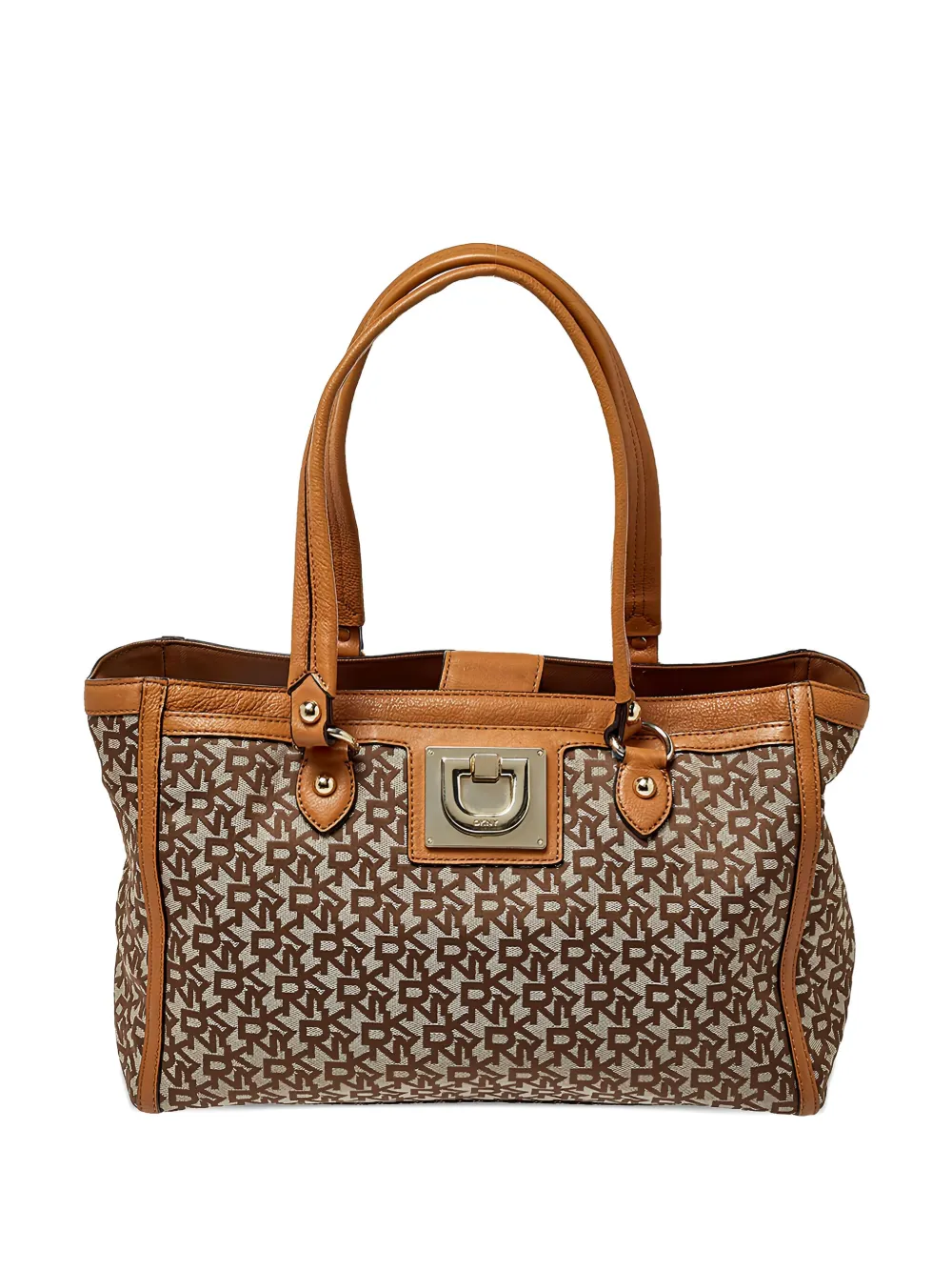Pre-owned monogram leather tote bag