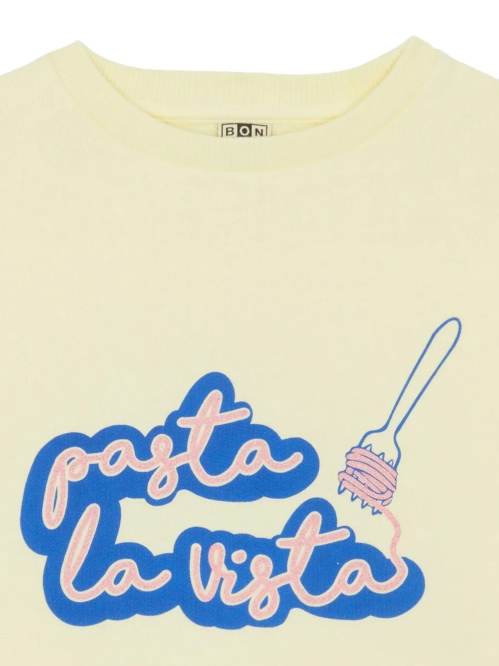 Bonton Top met print Geel