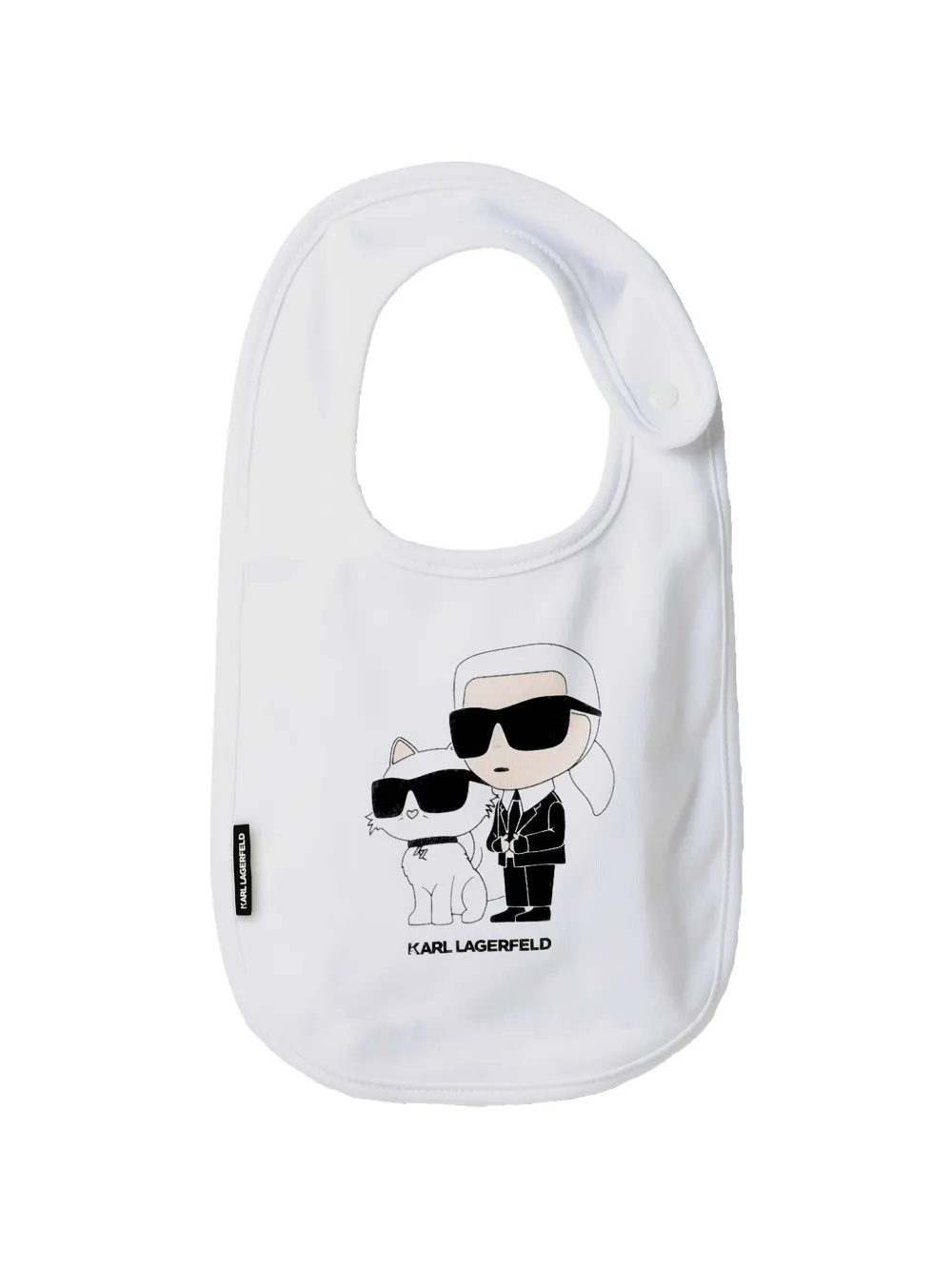 Karl Lagerfeld Kids Iconic logo-print bib (set of three) - Wit