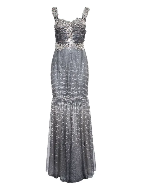 Dolce & Gabbana Pre-Owned crystal-embellishment floral-detail gown