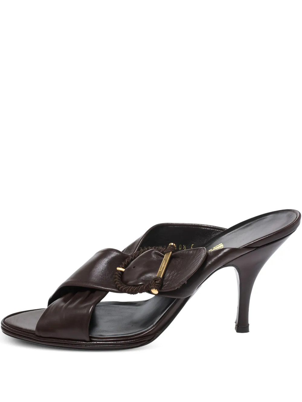 Ferragamo Pre-Owned Sandalen aus Lackleder 100mm - Braun