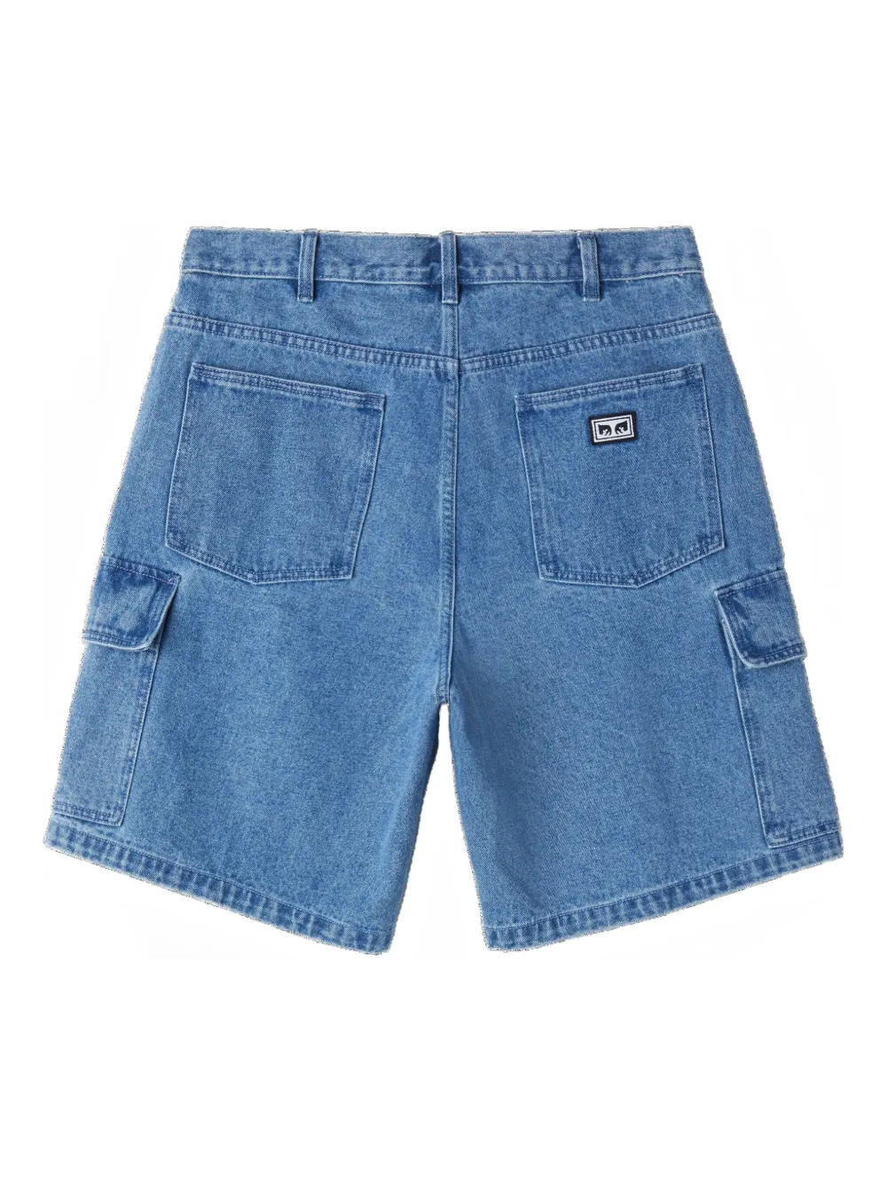 Obey button-fastening cargo-shorts - Blauw