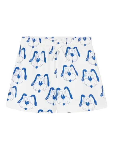 Tiny Cottons dog-print drawstring shorts