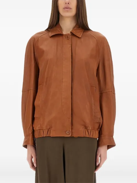 Salvatore Santoro leather bomber jacket