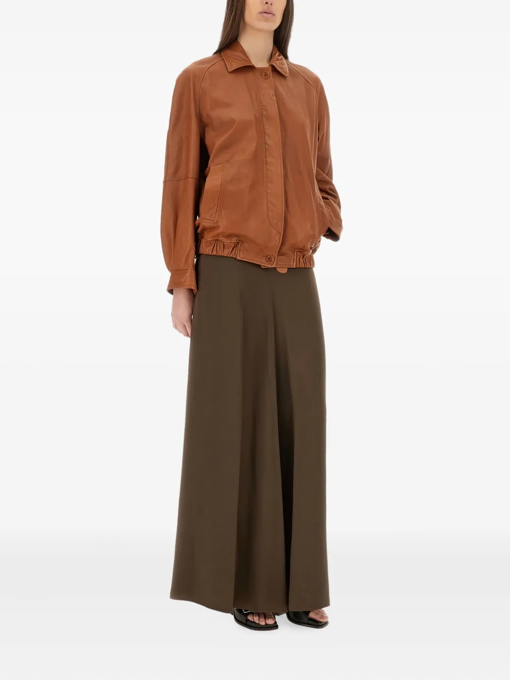 Salvatore Santoro leather bomber jacket CUOIO