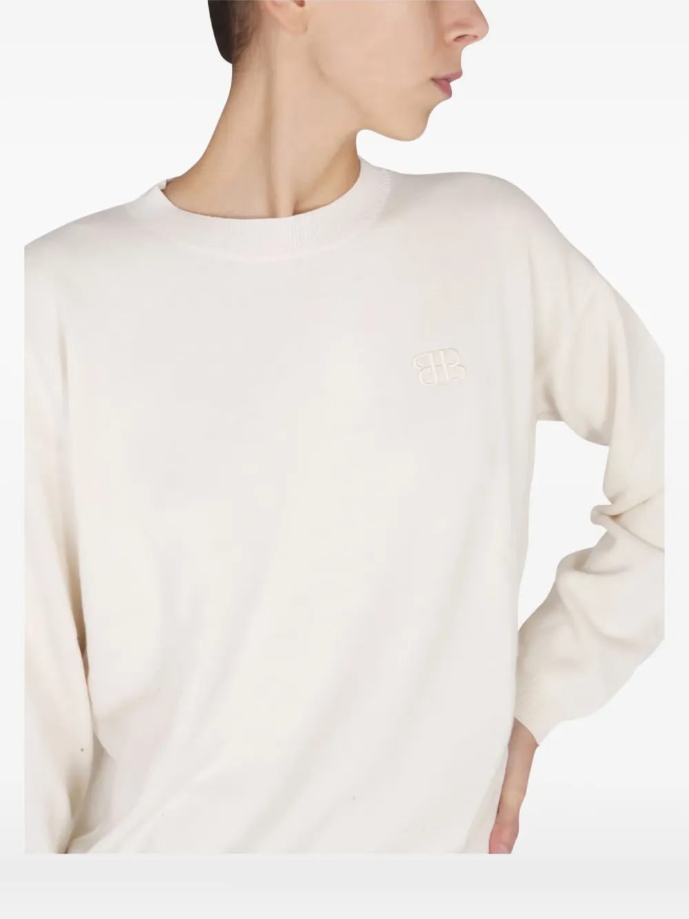 Ballantyne Trui met logodetail Wit