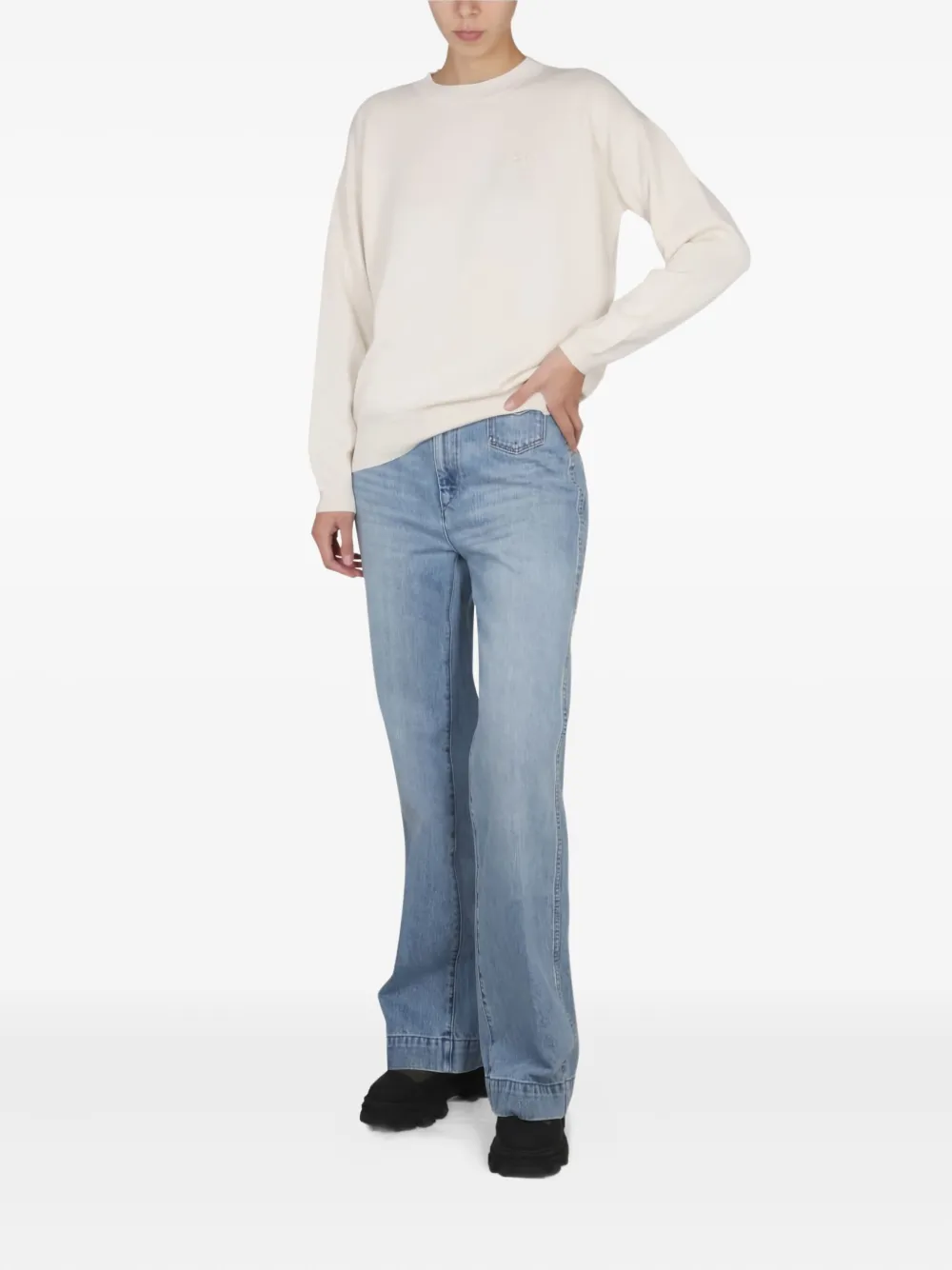 Ballantyne Trui met logodetail Wit