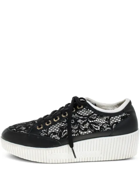 Dolce & Gabbana Pre-Owned lace-panelled sneakers