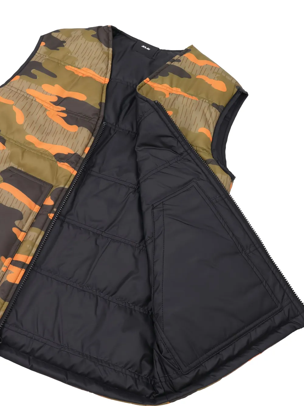 ArkAir Omkeerbaar gilet met patroon en rits Zwart