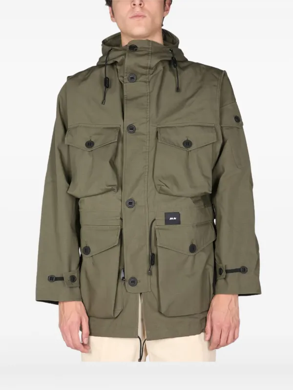 ArkAir Buttoned Hooded ArkAir Shirt | Green | FARFETCH