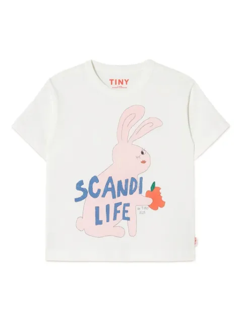 Tiny Cottons rabbit-print T-shirt