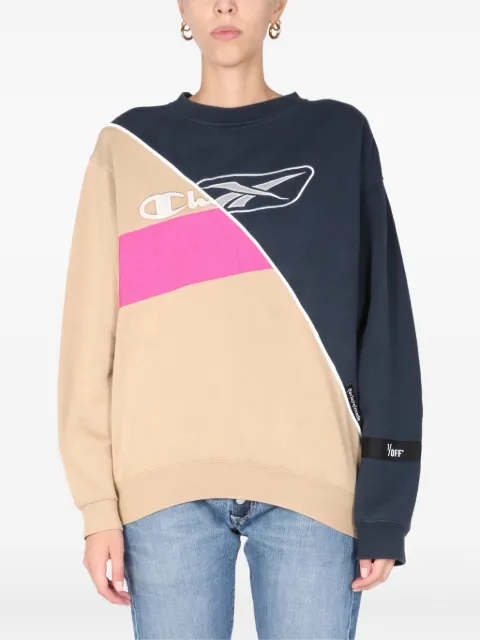 1/OFF colourblock logo sweatshirt