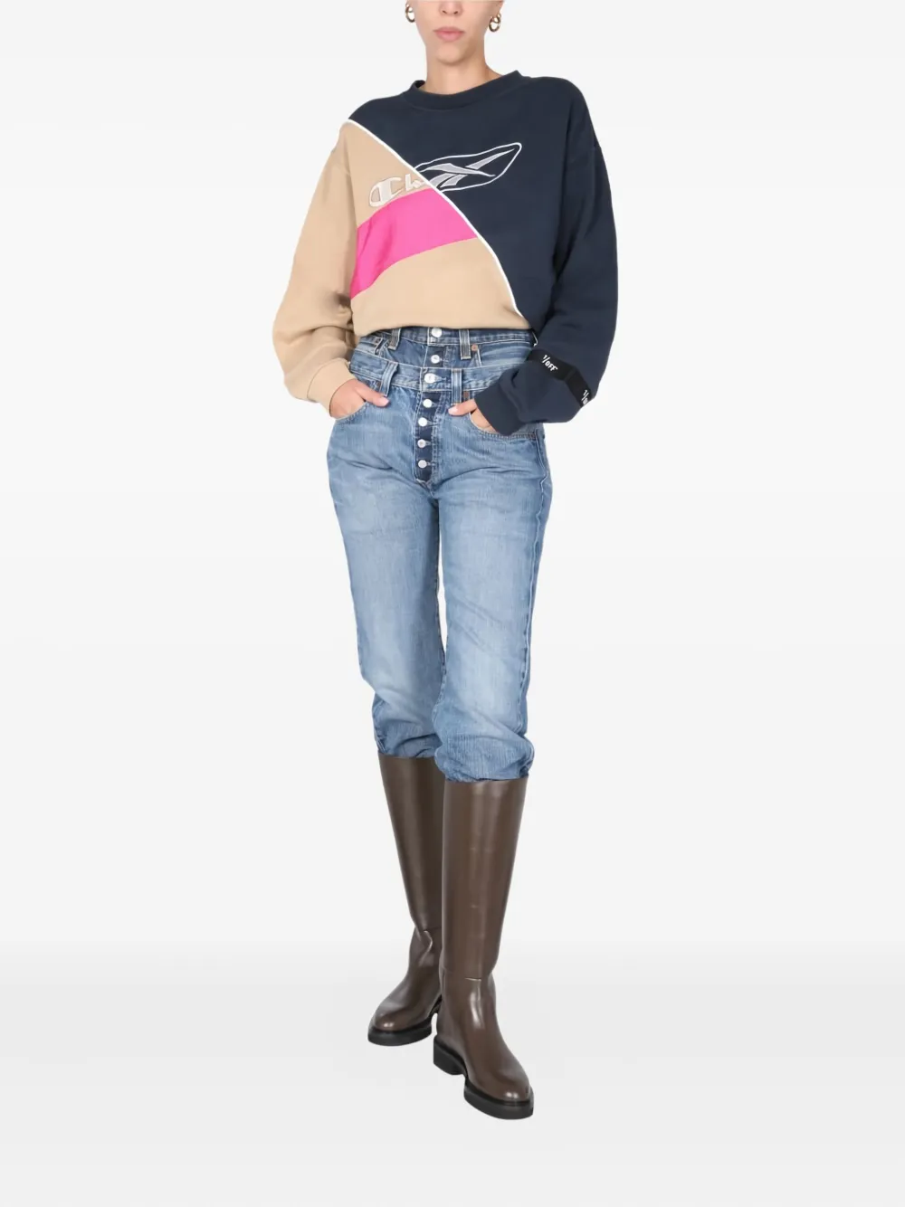 1/OFF colourblock logo sweatshirt | Sweaters | Image 2