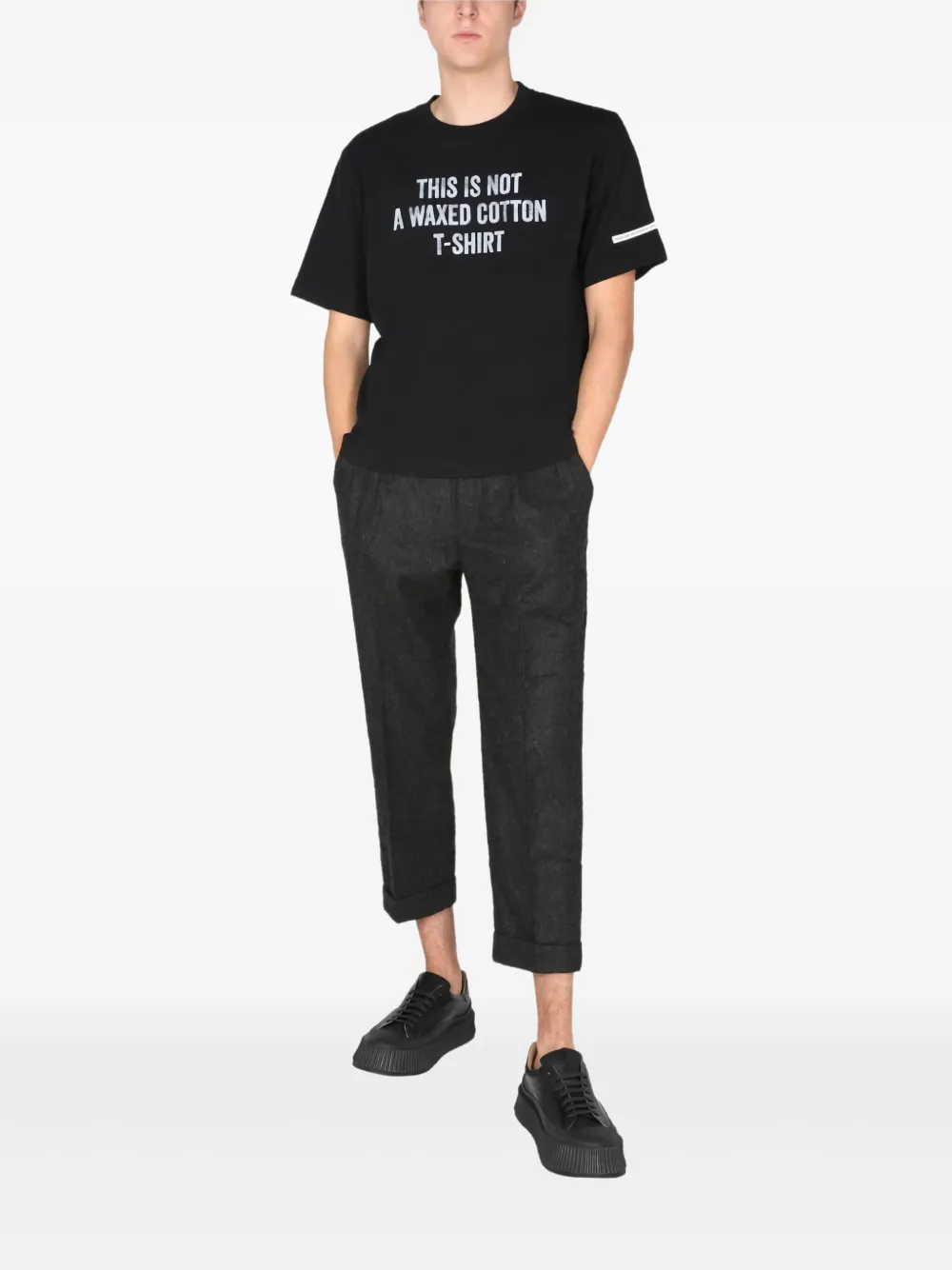 Barbour pocket-detail graphic-print T-shirt - Zwart