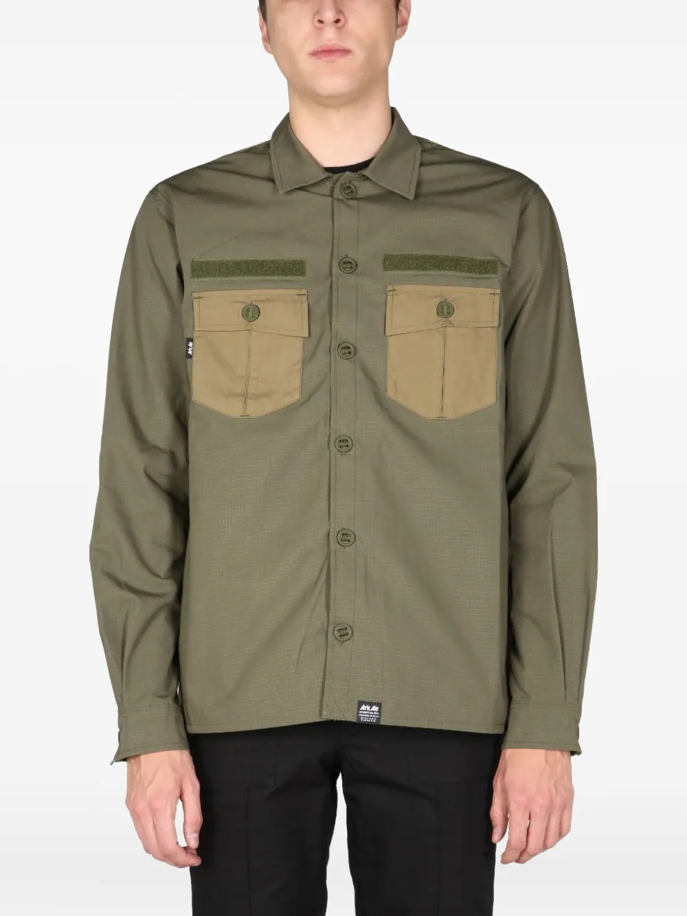 ArkAir chest-pocket long-sleeve shirt - Verde