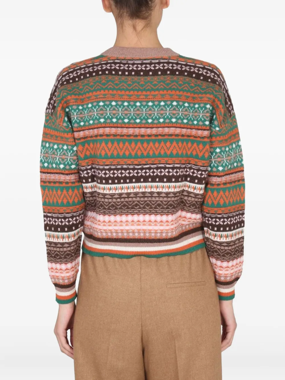 Ballantyne Trui met patroon Bruin