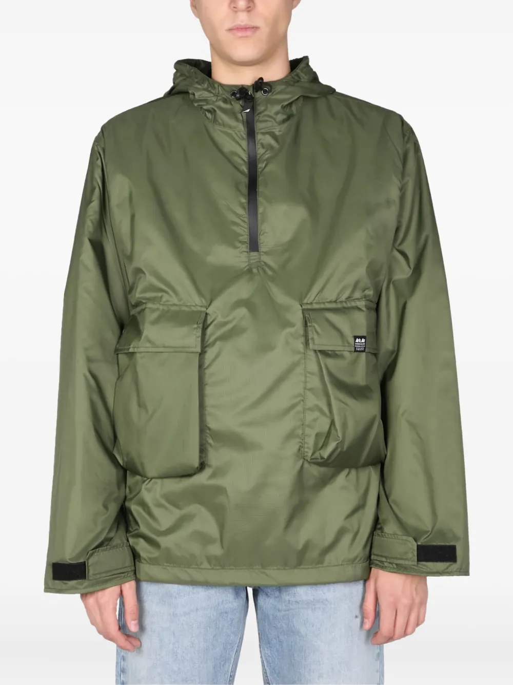 ArkAir pouch-pocket hooded jacket Groen