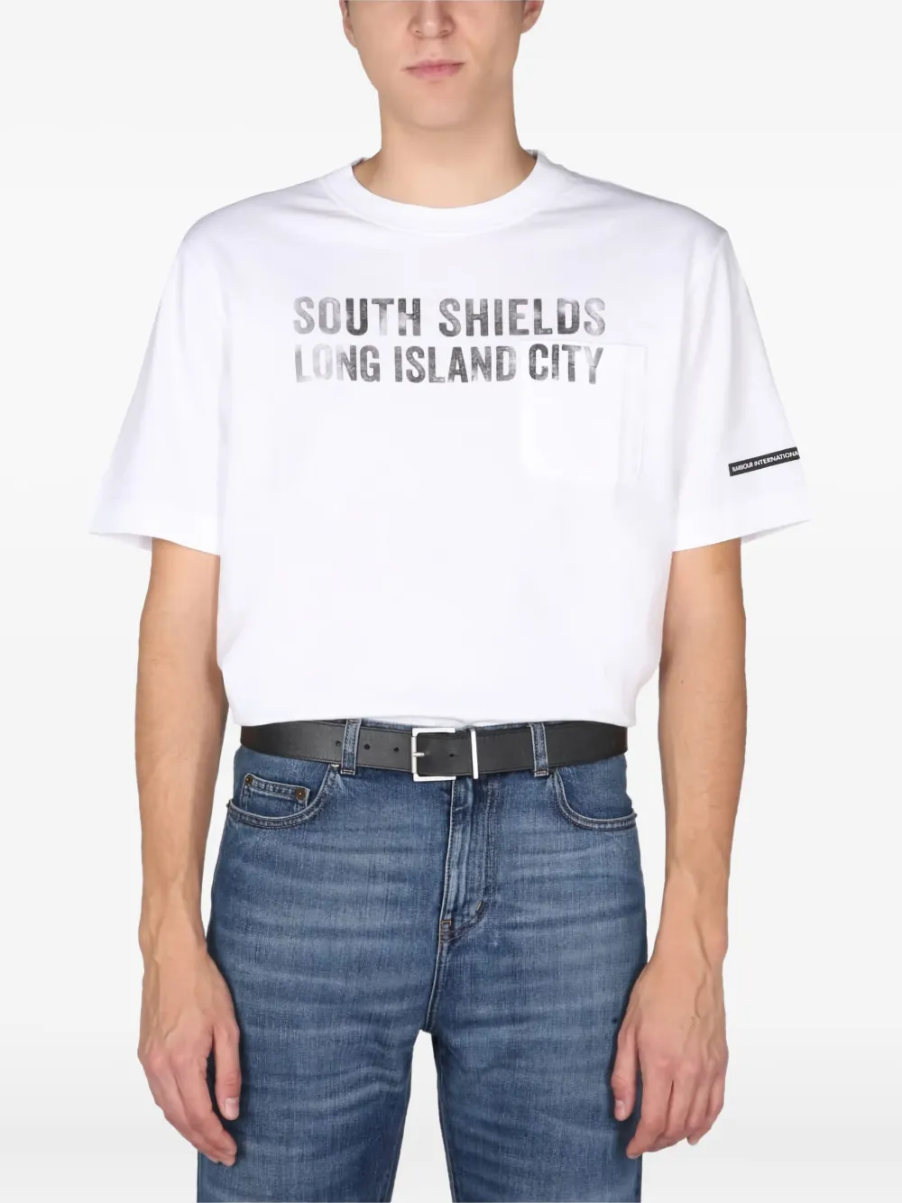 Barbour playera con detalle de bolsillo | blanco | Image 1