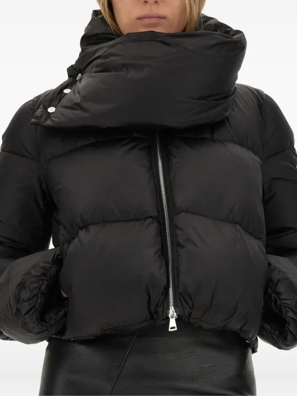 Add funnel-neck Puffer Jacket Black FARFETCH IN