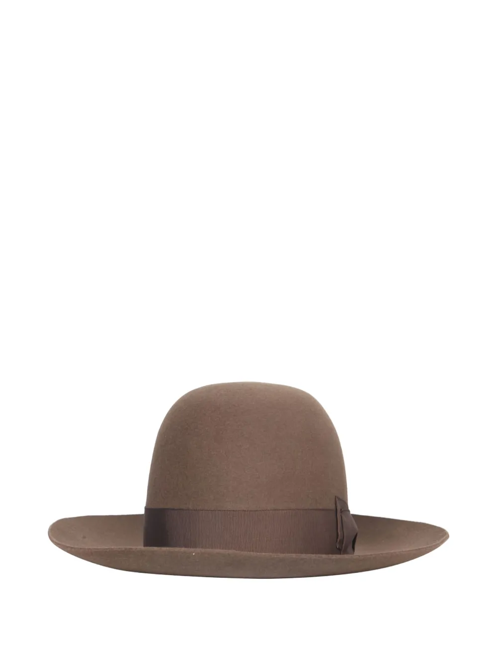 Borsalino Eleonora ribbon hat - Marrone