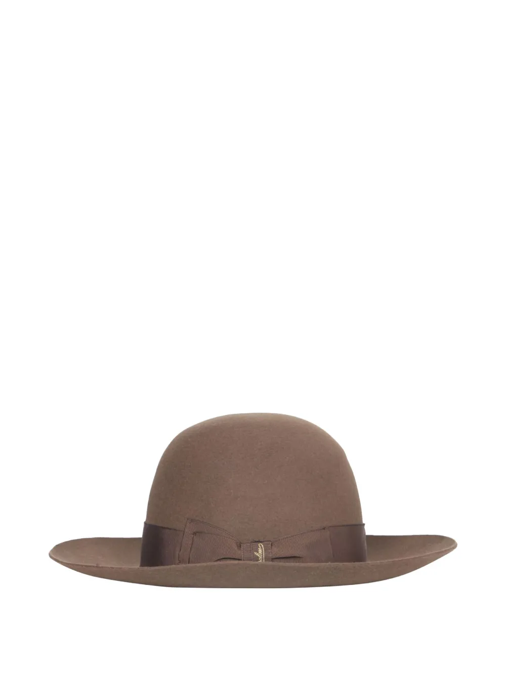 Borsalino Eleonora ribbon hat - Marrone