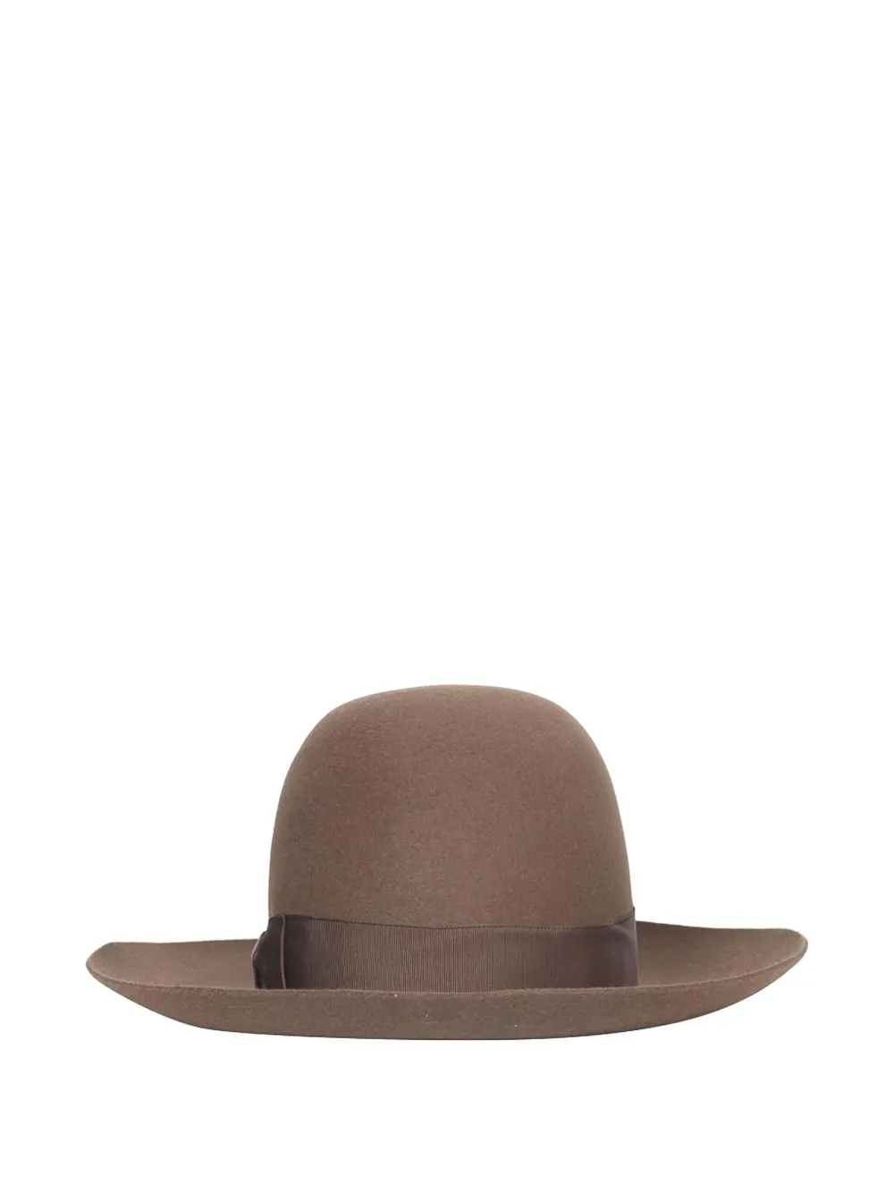 Borsalino Eleonora ribbon hat - Bruin