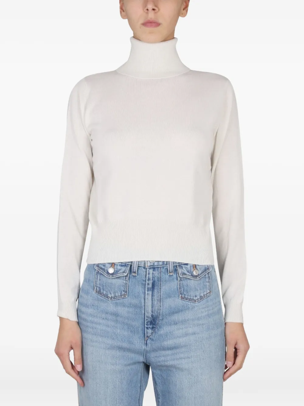Ballantyne turtleneck sweater | White | Image 1