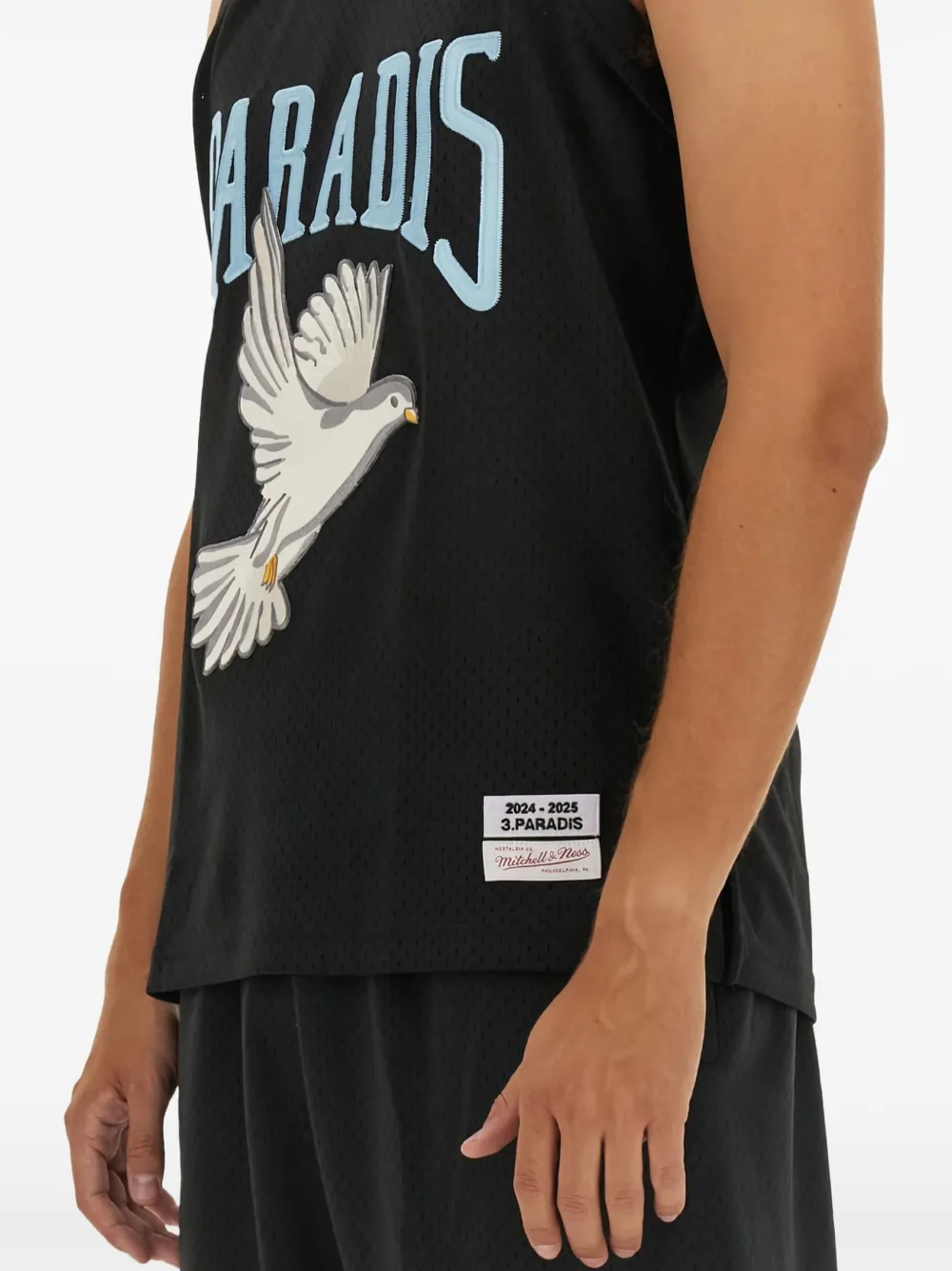 3PARADIS Tanktop met logoprint Zwart