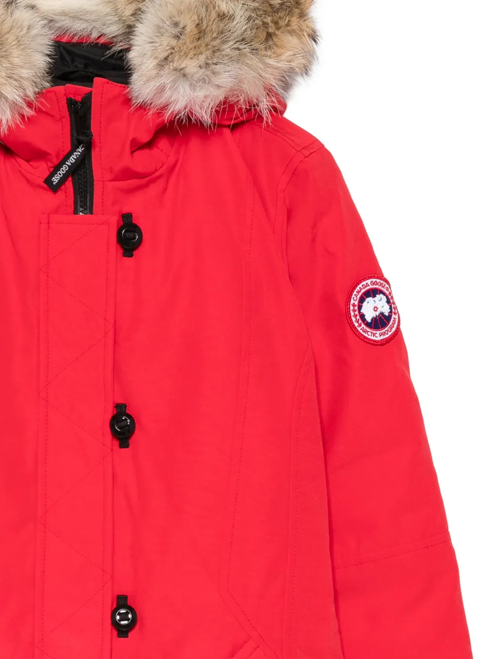 Canada Goose Kids Brittania parka met capuchon Rood