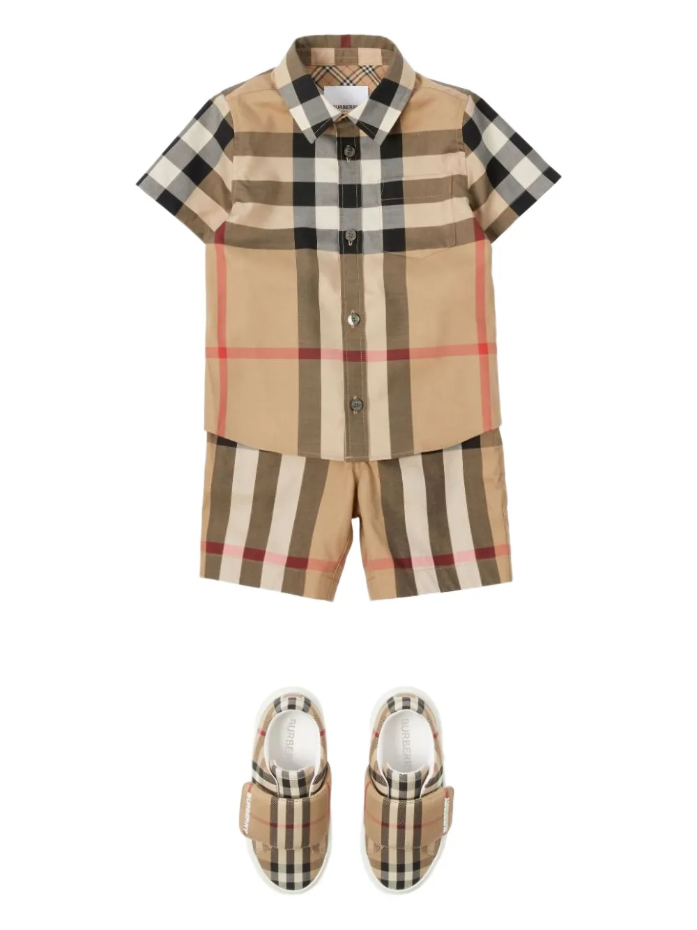 Burberry Kids Check shorts Bruin