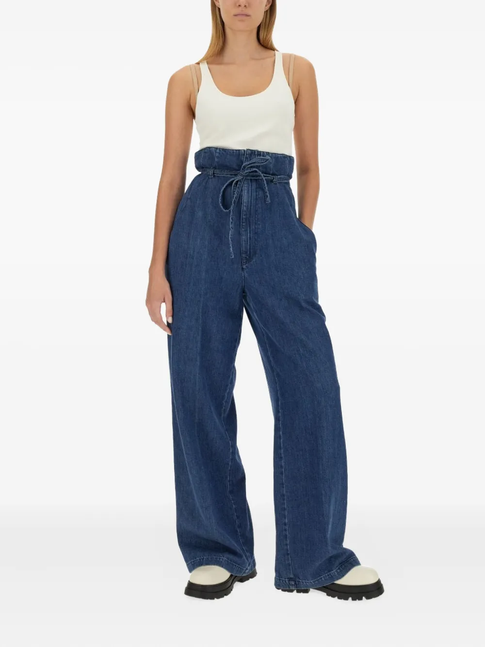 Boyish Jeans Tie-waist Jeans In Blue