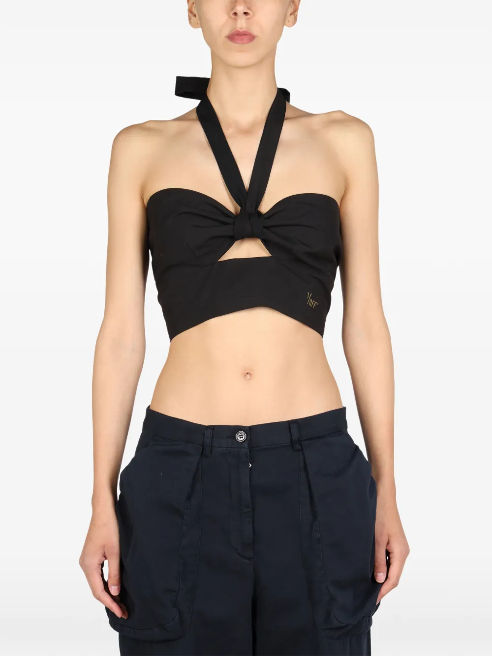 1/OFF halterneck top - Nero
