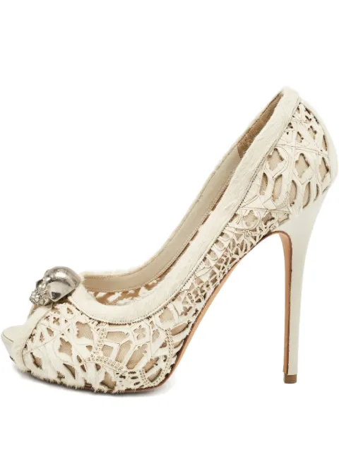 Alexander McQueen Pre-Owned crystal-embellished heeled pumps