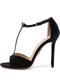 Charlotte Olympia pre-owned 105mm Monochrome Skeleton T-bar heeled sandals - Black