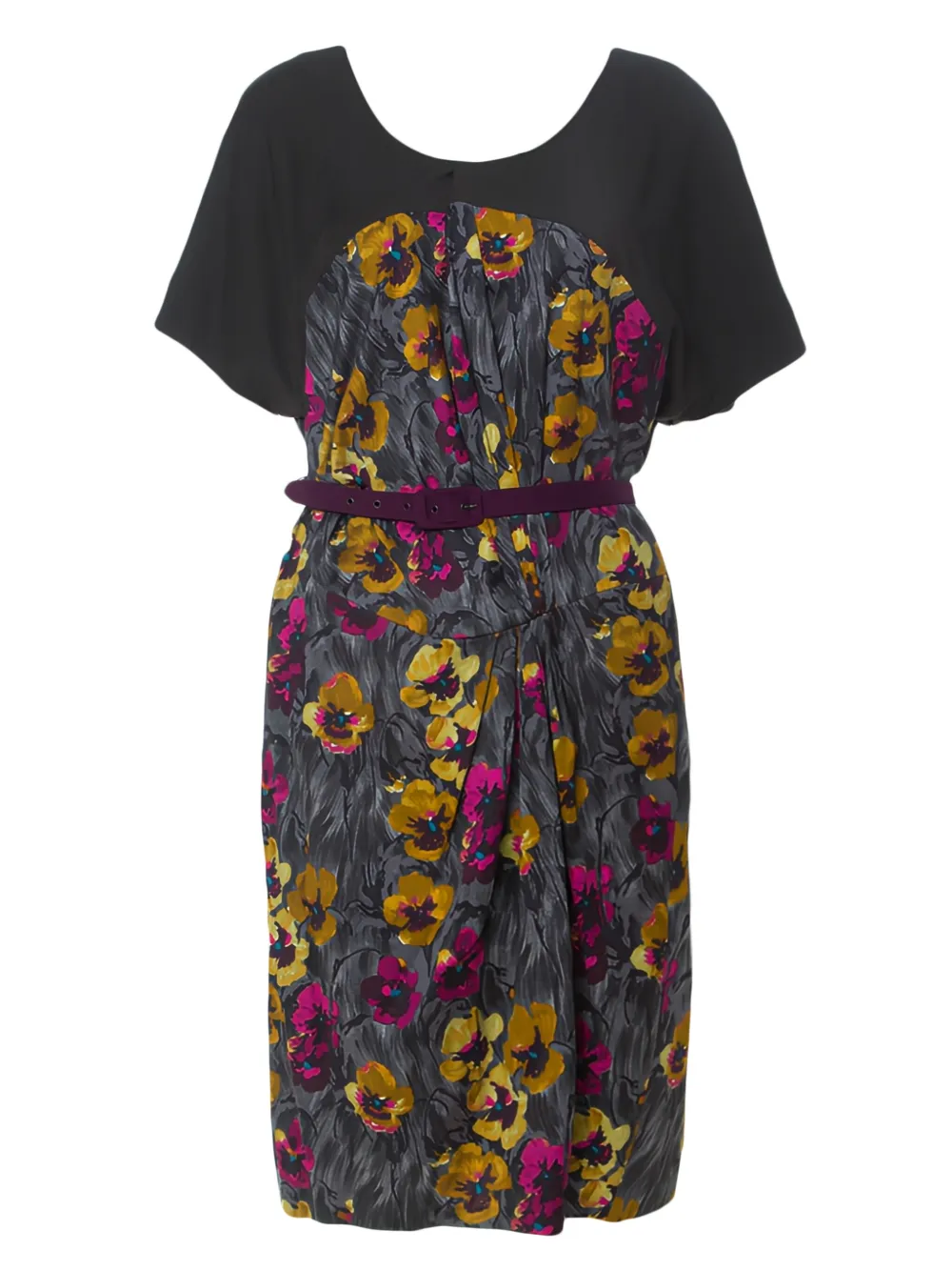floral-print midi dress