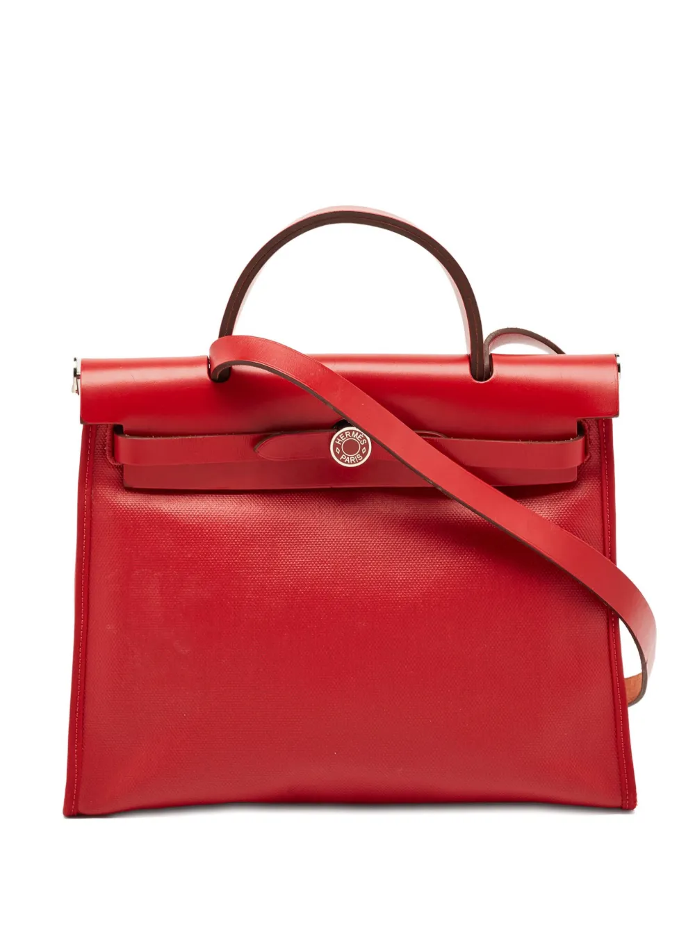 Hermès Pre-Owned 2024 Herbag Zip 31 handbag - レッド Hermès Pre-Owned 2024 Herbag Zip 31 handbag - レッド