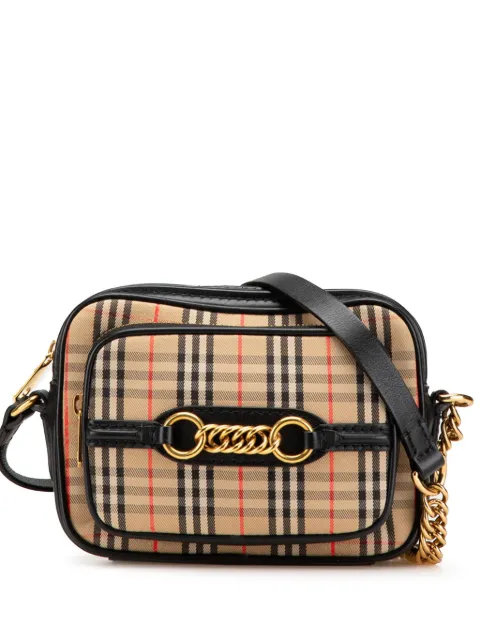 Burberry Pre-Owned bolsa crossbody Haymarket Check Canvas 1983 Link 2000-2017