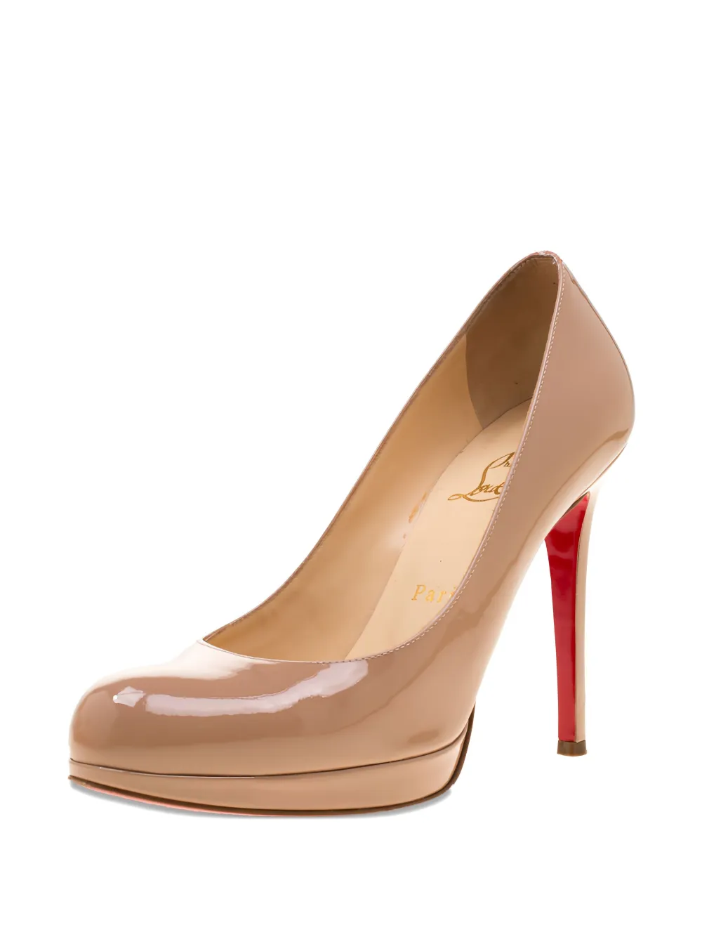 Christian Louboutin Pre-Owned 100 mm Neofilo lakleren pumps - Beige