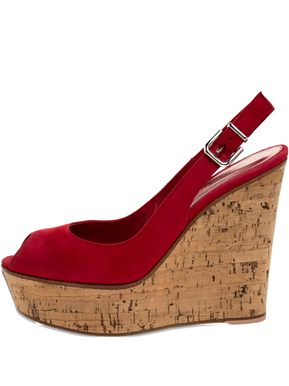 Gianvito Rossi 125mm slingback wedge sandals | Red | Image 1