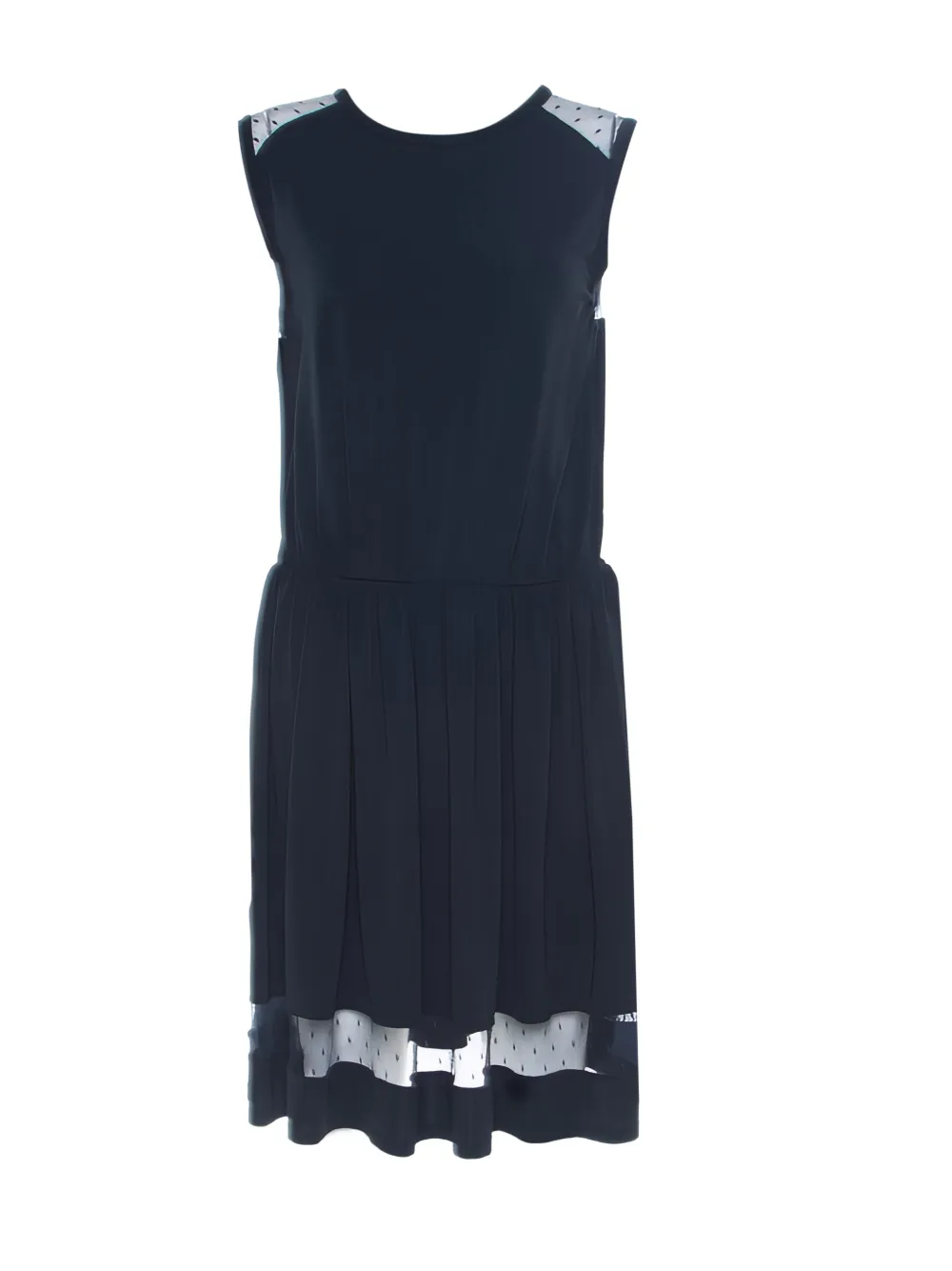 Red Valentino Vintage Kleid mit Spitzeneinsätzen - Blau