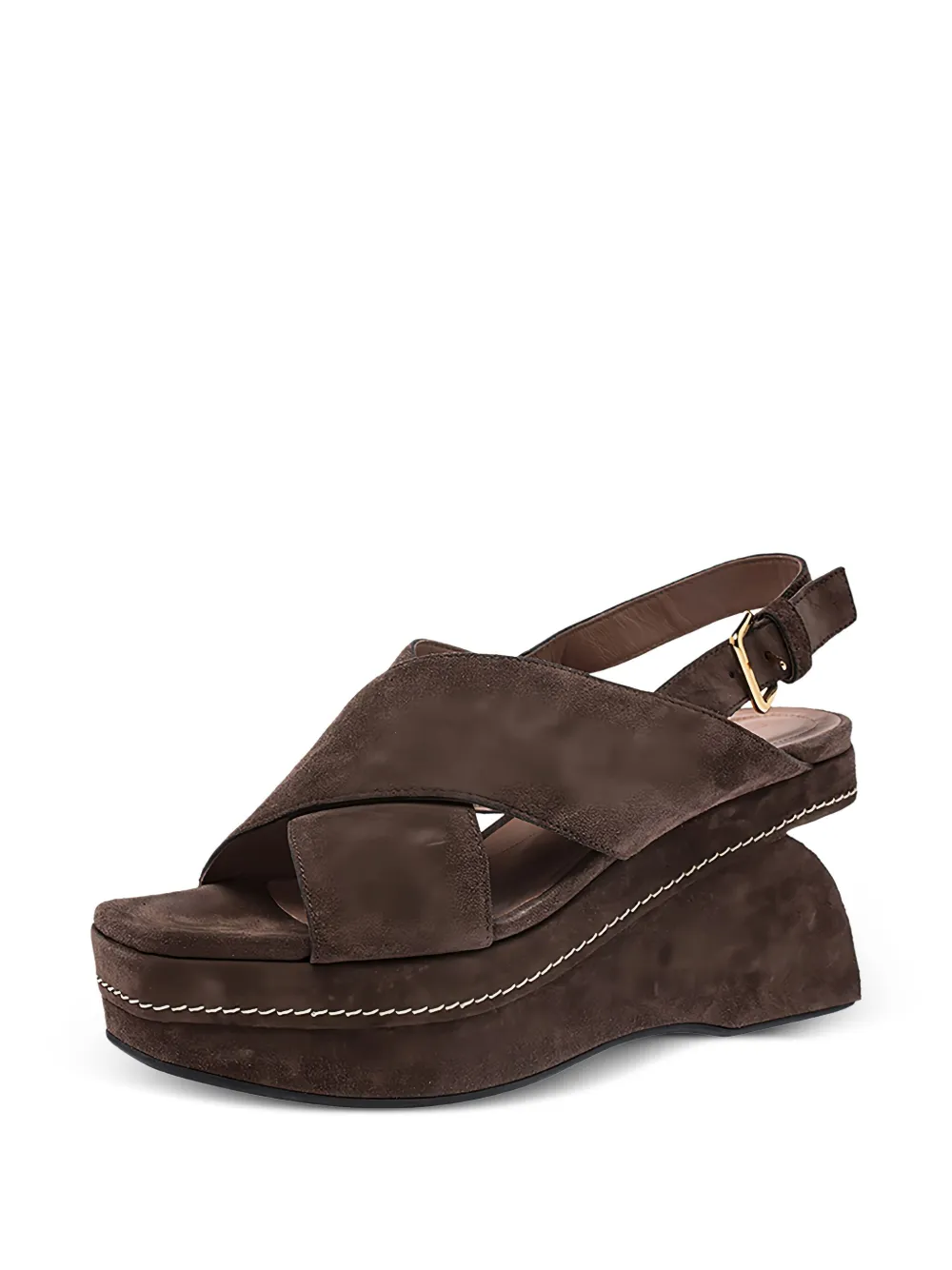 Marni Pre-Owned 95mm wedge slingback sandals | Image 2