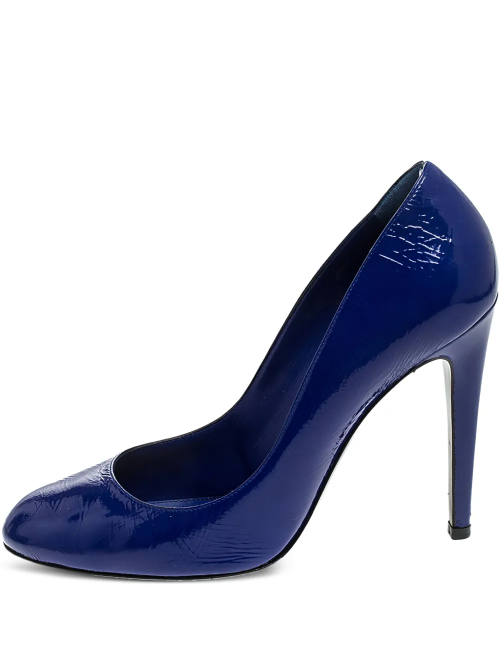Sergio Rossi Vintage pre-owned 115mm patent-finish leather pumps | Blue | Image 1
