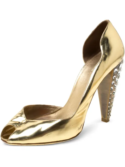 Miu Miu Pre-Owned 110mm leather heeled sandals